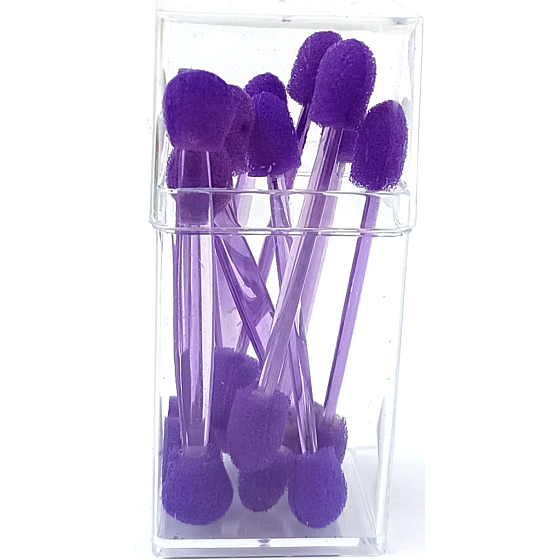 Lidschattenapplikator 6 cm Dose verschiedene Farben