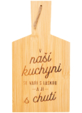 Albi Tafel mit Widmung In unserer Küche 14 x 26,5 x 1 cm