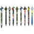 Colorino Gummierter Stift Driver, blaue Mine 0,5 mm