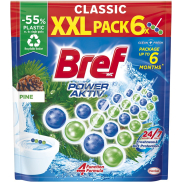 Bref Power Aktiv Pine tuhý WC blok, 6× 50 g