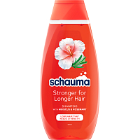 Schauma šampon Stronger for Longer Hair pro dlouhé vlasy s Hibiskus und Rosmarin 400ml