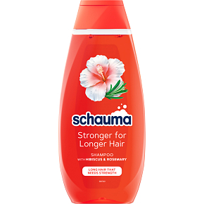 Schauma šampon Stronger for Longer Hair pro dlouhé vlasy s Hibiskus und Rosmarin 400ml