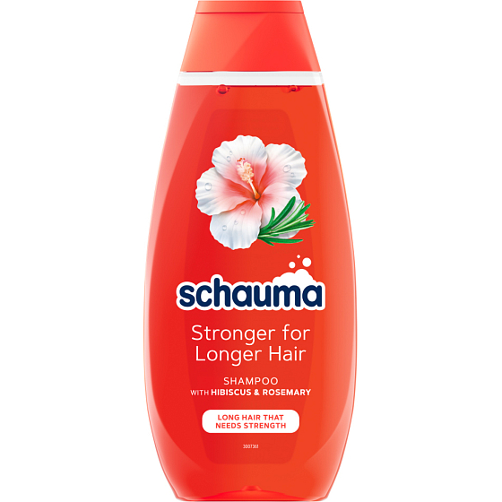 Schauma šampon Stronger for Longer Hair pro dlouhé vlasy s Hibiskus und Rosmarin 400ml