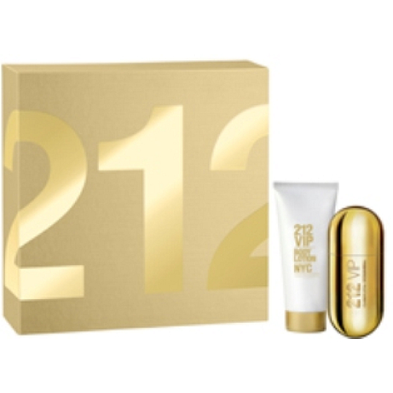 Carolina Herrera 212 VIP Women parfümiertes Wasser 50 ml + Körperlotion 100 ml, Geschenkset