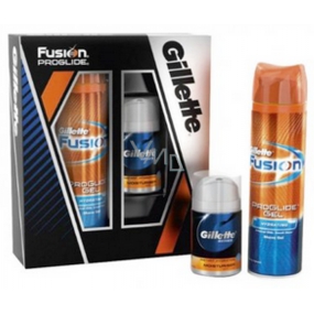 Gillette Pro 3in1 After Shave Balm 50 ml + Fusion ProGlide Feuchtigkeitsspendendes Rasiergel 200 ml, für Männer