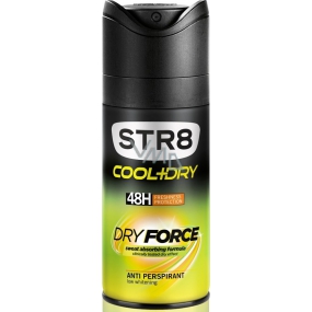 Str8 Cool + Dry Dry Force 48h Antitranspirant Deodorant Spray für Männer 150 ml