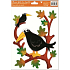 Fensterfolie ohne Kleber Herbst mit Sense 30 x 20 cm