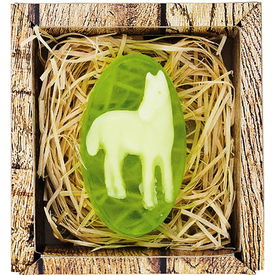 Böhmen Geschenke Pferd handgemachte Toilettenseife in einer Box von 70 g