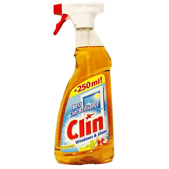 Clin Windows & Glass Obstessigreiniger für Fenster und Glas 750 ml Spray