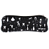 Albi Original Neopren Federtasche Katzen auf schwarzem Hintergrund 20 x 6 cm