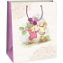 Ditipo Geschenk Papiertüte 32,4 x 10,2 x 44,5 cm weiß beige 2 Mäuse