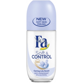 Fa Soft & Control Flieder Duft Ball Antitranspirant Deodorant Roll-On für Frauen 50 ml