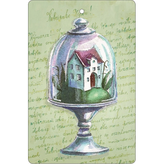Böhmen Geschenke Aromatische Duftkarte Haus 10,5 x 16 cm