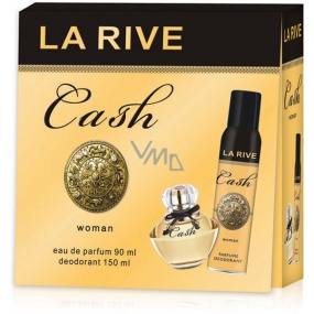 La Rive Cash Woman parfümiertes Wasser 90 ml + Deodorant Spray 150 ml, Geschenkset