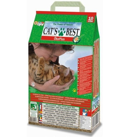 Cats Best Oko Plus hochwirtschaftlicher Wurf für Katzen, Kaninchen und kleine Nagetiere 10 l