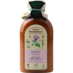 Green Pharmacy Conditioner gegen Haarausfall mit Klette und Weizen 350 ml