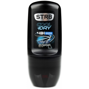 Str8 Skin Protect Cool + Dry Mitternachtslauf 48h Ball Antitranspirant Deodorant Roll-On für Männer 50 ml