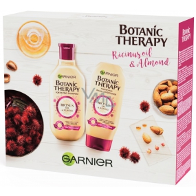 Garnier Botanic Therapy Ricinus Oil & Almond Shampoo für schwaches Haar mit Neigung zum Ausfallen 250 ml + Haarbalsam 200 ml, Kosmetikset