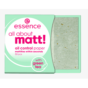 Essence All About Matt! papírky proti mastnotě 50 kusů Essence All About Matt! papírky proti mastnotě 50 kusů