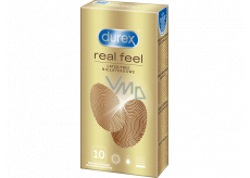 Durex Real Feel Nicht-Latex-Kondom für ein natürliches Haut-zu-Haut-Gefühl, Nennbreite: 56 mm 10 Stück