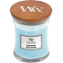 WoodWick Seaside Neroli - Coastal Neroli Duftkerze mit Holzdocht und Deckelglas klein 85 g