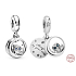 Sterling Silber 925 Eule - Immer an deiner Seite, 2in1 Anhänger für Armband Familie