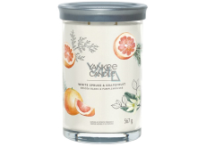 Yankee Candle White Spruce & Grapefruit - Weiße Fichte & Grapefruit Kerze Signature Tumbler großes Glas 2 Dochte 567 g