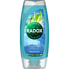 Radox Duschgel Sport Zitronengras und Meersalz, 225 ml