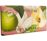 English Soap Magnolia & Pear natürliche parfümierte Toilettenseife mit Sheabutter 240 g