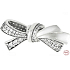 Charm Sterling Silber 925 Schleife mit kubischen Zirkonia, Perle für Armband Symbol
