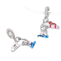 Charm Sterlingsilber 925 Yoga, Anhänger für Sportarmband