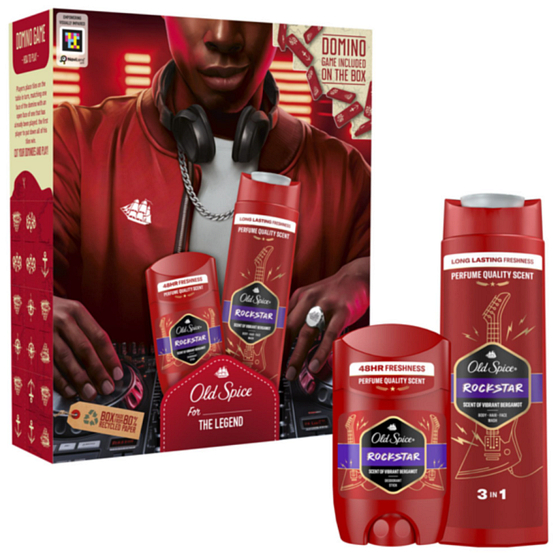 Old Spice Rockstar Duschgel 400 ml + Geschenk Deostick 50 ml Geschenkset