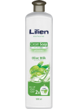 Lilien Olive Milk flüssige Seife, Nachfüllung, 1 l