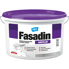 Het Fasadin Fassadenfarbe mit feiner Körnung, weiß, 7 kg