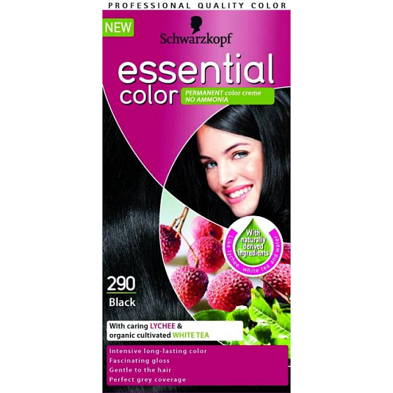 Schwarzkopf Essential Color Langlebige Haarfarbe 290 Schwarz