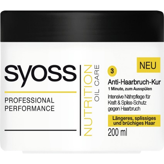 Syoss Moisture Intensive Care verhindert Sprödigkeit 1 Minute Haarschale 200 ml