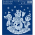 Fensterfolie ohne Kleber Schneemann weiß 23 x 20 cm