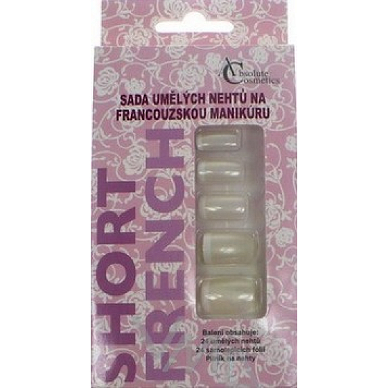 Absolute Cosmetics Künstliche Nägel für French Manicure 24 Stück weiß