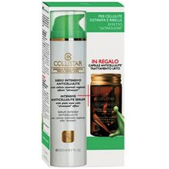Collistar Intensive Anticellulite Serum (Siero Intensivo Anticellulite) Intensives Anticellulite Serum 200 ml + Omaggio 7 Collistar Pure Atives Anticellulites Anticellulite Kapseln 7 x 4 ml, Kosmetikset
