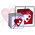Lima Valentinstag Kerze roter Herzwürfel 65 x 65 mm 1 Stück