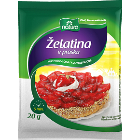Natura Gelatine in Pulverform, klare Küche, 20 g Natura Gelatine in Pulverform, klare Küche, 20 g