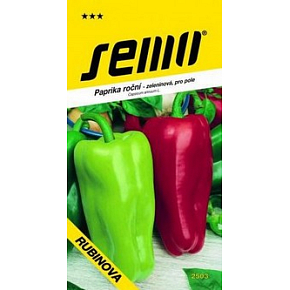 Semo Paprika jährliches Gemüse für Freiflächen Rubinova 0,5 g