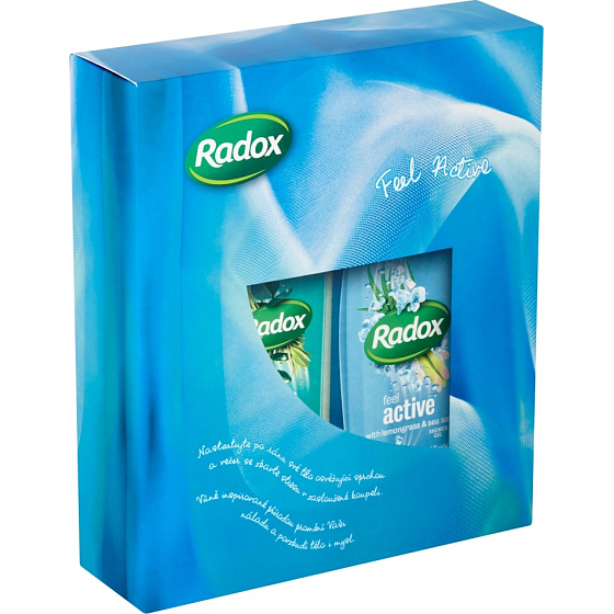 Radox Feel Active Duschgel 250 ml + Stressabbau-Badeschaum 500 ml, Kosmetikset