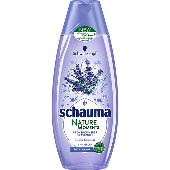 Schauma Nature Moments Provenzalische Kräuter und Lavendel für Volumen und Fülle Haarshampoo 250 ml