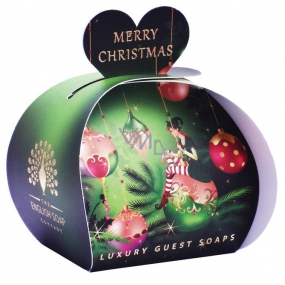 Englische Seife Frohe Weihnachten Elf natürliche parfümierte Seife mit Sheabutter 3 x 20 g