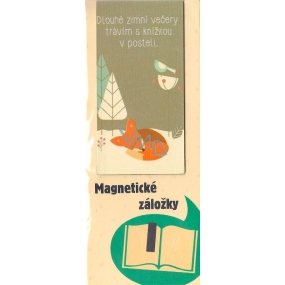 Albi Magnetisches Lesezeichen Mit Buch im Bett 9 x 4,5 cm