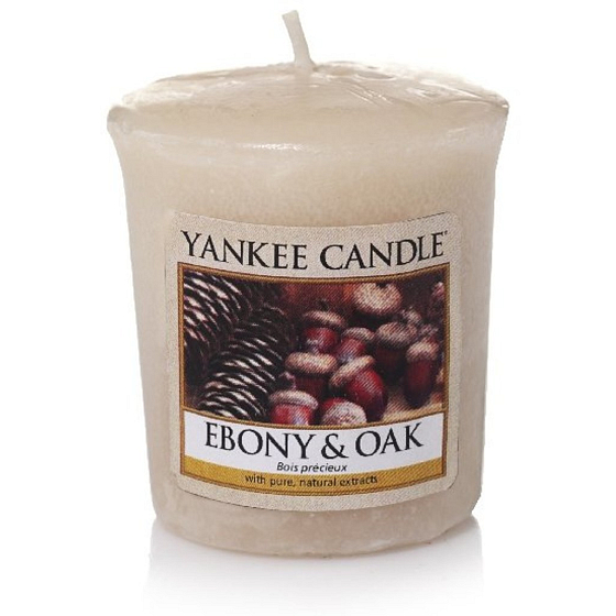 Yankee Candle Ebony & Oak - Duftkerze aus Ebenholz & Eiche 49 g