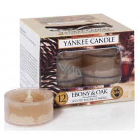 Yankee Candle Ebony & Oak - Duftkerze aus Ebenholz und Eiche 12 x 9,8 g