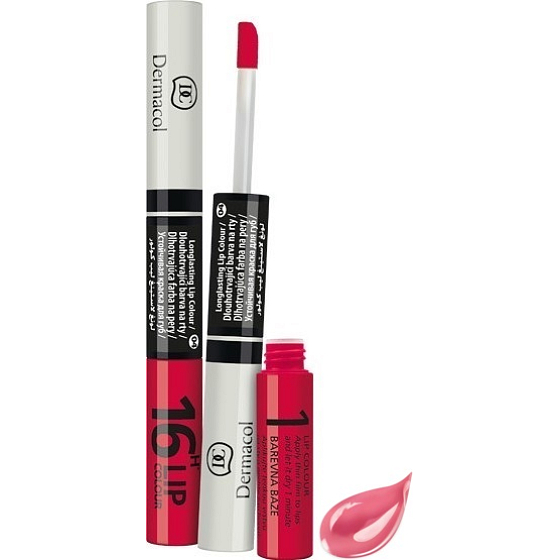 Dermacol 16H Lip Colour langanhaltende Lippenfarbe 17 3 ml und 4,1 ml