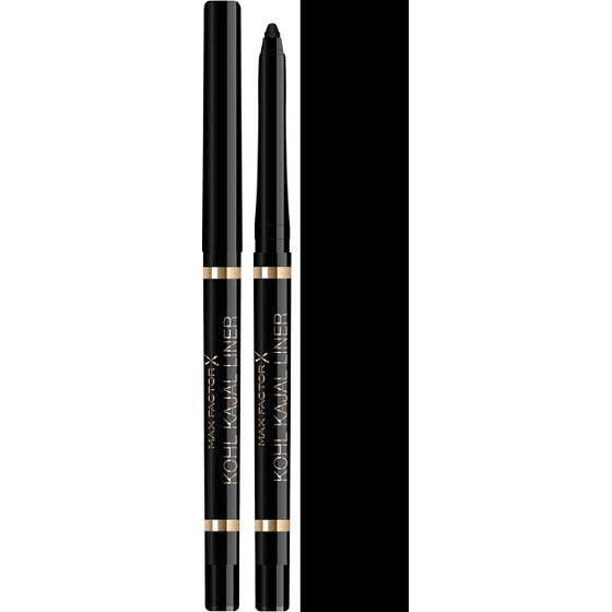 Max Factor Kohl Kajal Liner automatischer Eyeliner 001 Schwarz 5 g